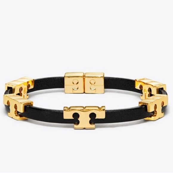 TORY BURCH SERIF-T SINGLE WRAP BRACELET -NWT - Picture 2 of 3